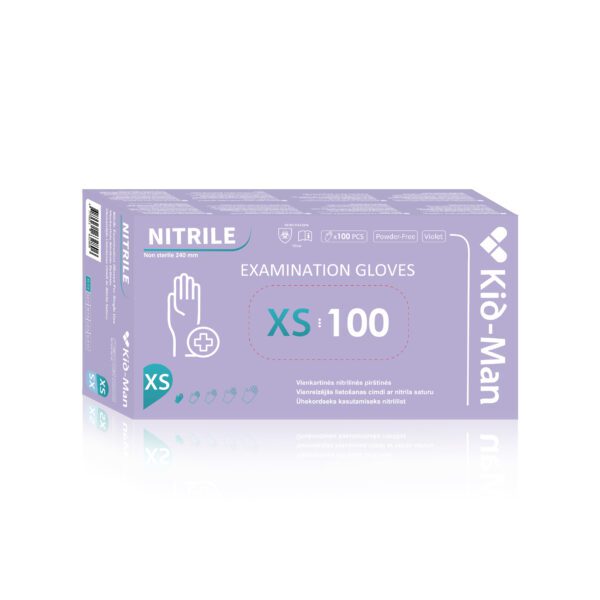 Mănuși de nitril de unică folosință, mărimea XS, (100 buc/cutie) – set 10 cutii